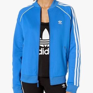 NWOT Adidas Original Royal Blue Zip-Up Track Jacket